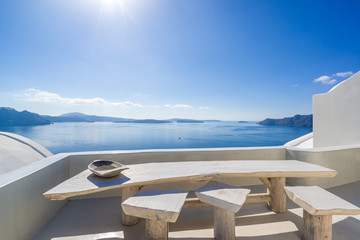 View on Oia in Santorini