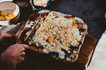 grilled pizza moment