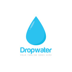 drop water logo and icon vector illustration design template
