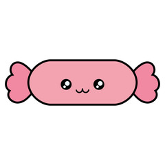 sweet candy kawaii character