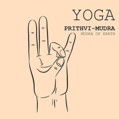 Hand in yoga mudra