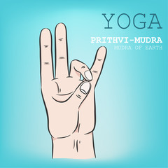 Hand in yoga mudra