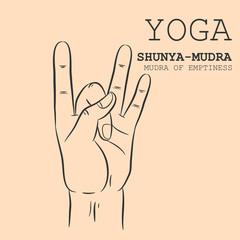 Hand in yoga mudra