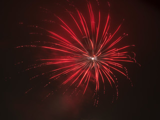 Red Fireworks to celebrate New Year