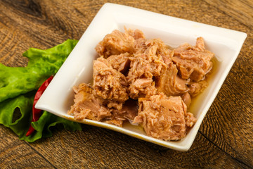 Canned tuna fish