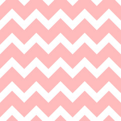 Seamless vector chevron pattern pink and white. Design for wallpaper, fabric, textile, wrapping. Simple background