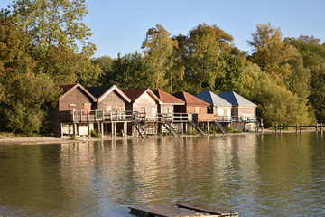 Bootshäuser am Ammersee