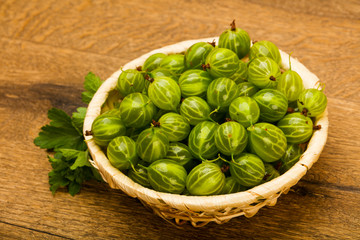 Gooseberries in the bowl