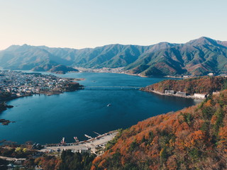 Fototapeta na wymiar Lake Kawaguchiko