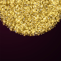 Sparkling gold luxury sparkling confetti. Scattere