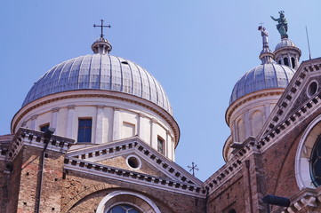 Fototapeta na wymiar Detail of Benedictine Abbey of Saint Giustina, Padua, Italy