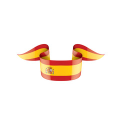 spain flag, vector illustration on a white background