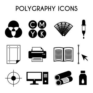 printing polygraphy icons
