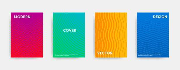 Abstract cover design. Geometric colorful gradient. Vector illustration.