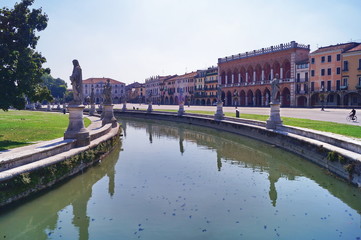 Canal of Prato della Valle square, Padua, Italy