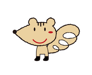 お洒落なシマリスさん