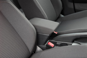 armrest in the luxury passenger car, front seats