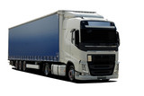 large truck with semi trailer