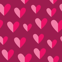 Obraz na płótnie Canvas Valentines Day seamless pattern
