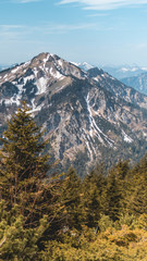 Smartphone HD wallpaper of beautiful alpine view on the Hochfelln - Bergen - Bavaria - Germany