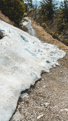 Smartphone HD wallpaper of bench swallowed by snow on the Hochfelln - Bergen - Bavaria - Germany