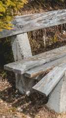 Smartphone HD wallpaper of bench swallowed by snow on the Hochfelln - Bergen - Bavaria - Germany