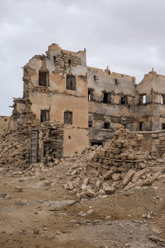 Abandoned buildings in Mirbat, near Salalah, Dhofar Province, Oman