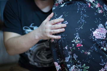 a pregnant woman in her ninth month