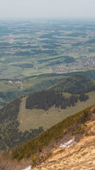 Fototapeta premium Smartphone HD wallpaper of beautiful alpine view on the Hochfelln - Bergen - Bavaria - Germany