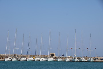 boats in harbor