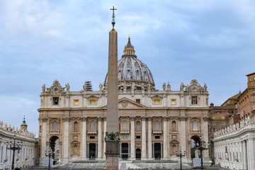 St. Peters Basilica in Vatican City State, Rome, Italy