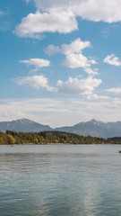 Smartphone HD wallpaper of beautiful reflections at the famous Chiemsee - Bavaria - Germany