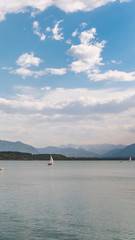 Smartphone HD wallpaper of beautiful reflections at the famous Chiemsee - Bavaria - Germany
