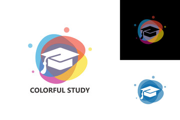 Colorful Study Logo Template Design Vector, Emblem, Design Concept, Creative Symbol, Icon