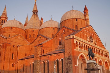 Basilica del Santo at sunset, Padua, Italy