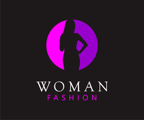 Obraz na płótnie Canvas Elegant of Woman Salon logo design concept