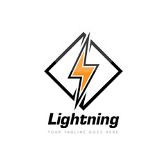 electric logo and icon vector illustration design template