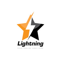 Obraz premium electric logo and icon vector illustration design template