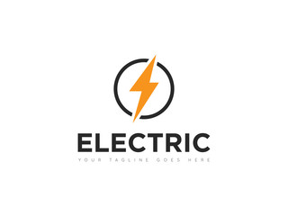 electric logo and icon vector illustration design template