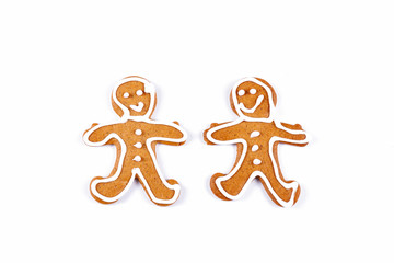 Gingerbread figurines couple