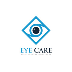 eye logo and icon vector illustration design template