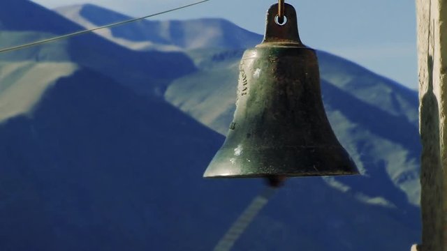 Traditional School Bell in Iruya, Salta (Argentina). Close-Up.