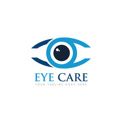 eye logo and icon vector illustration design template