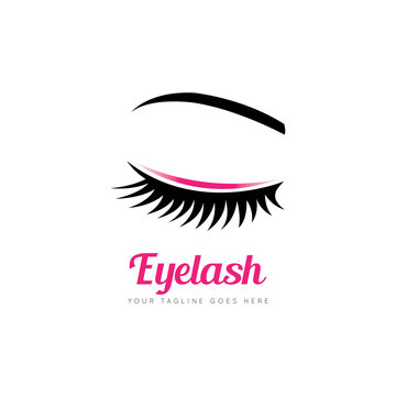 eyelash logo and icon vector ilustration design template