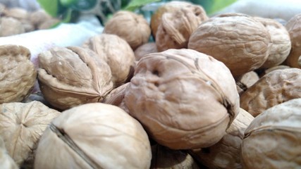 Walnuts Whole And Cracked In Sacs