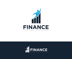 Finance logo and icon vector design template