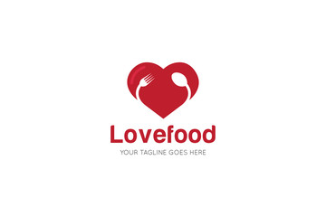 love food logo and icon vector design template