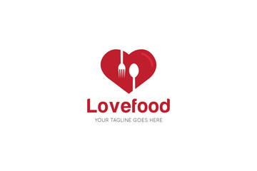 love food logo and icon vector design template