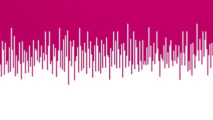 violet background with white lines from down like illustration of frequency