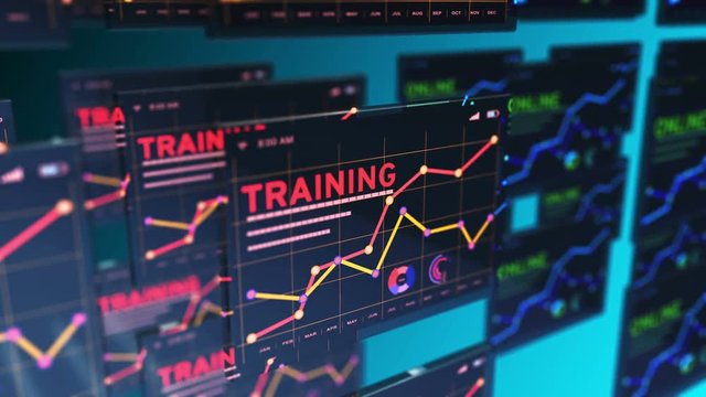 Online training gaining experience with teaching and learning - video animation